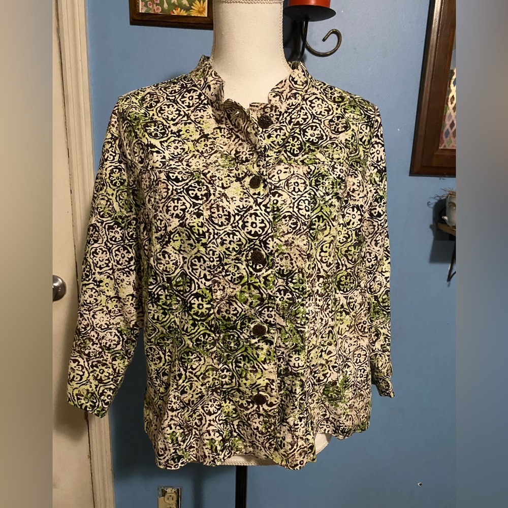 Christopher & banks, Linen Blend, BoHo, Jacket